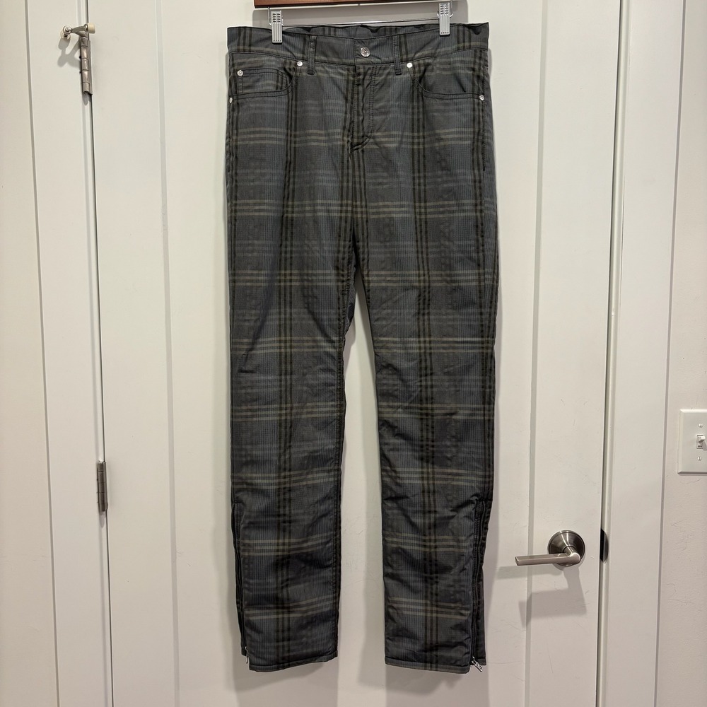 Bogner Fire + Ice Mens Grey Plaid Insulated Ski Pants Size 34 EU 48 73135-164023